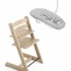 Stokke Tripp Trapp Chair + Newborn Set Bundle - Oak White