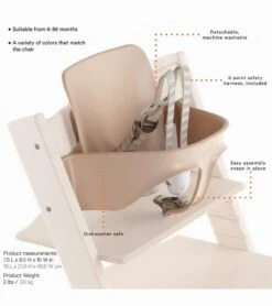 Stokke Tripp Trapp Complete High Chair - Whitewash / Nordic Grey -Baby Products Store tripp trapp complete high chair whitewash nordic grey 43