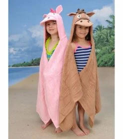 Yikes Twins Hooded Towel - Pink Pony -Baby Products Store yikes twins hooded towel pink pony 165
