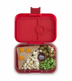 Yumbox Leakproof Bento Lunchbox, Panino - Wow Red / Shark Tray -Baby Products Store yumbox leakproof bento lunchbox panino wow red shark tray 131