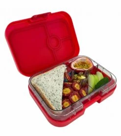 Yumbox Leakproof Bento Lunchbox, Panino - Wow Red / Shark Tray -Baby Products Store yumbox leakproof bento lunchbox panino wow red shark tray 132