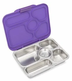 Yumbox Leakproof Bento Lunchbox, Presto Stainless Steel - Remy Lavender