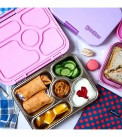 Yumbox Leakproof Bento Lunchbox, Presto Stainless Steel - Rose Pink -Baby Products Store yumbox leakproof bento lunchbox presto stainless steel rose pink 12