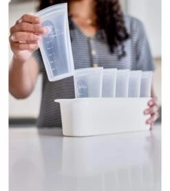 Zip Top Breast Milk Storage Bag 6 Set + Freezer Tray - Frost 13 Zip Top Breast Milk Storage Bag 6 Set + Freezer Tray - Frost -Baby Products Store zip top breast milk storage bag 6 set freezer tray frost 124