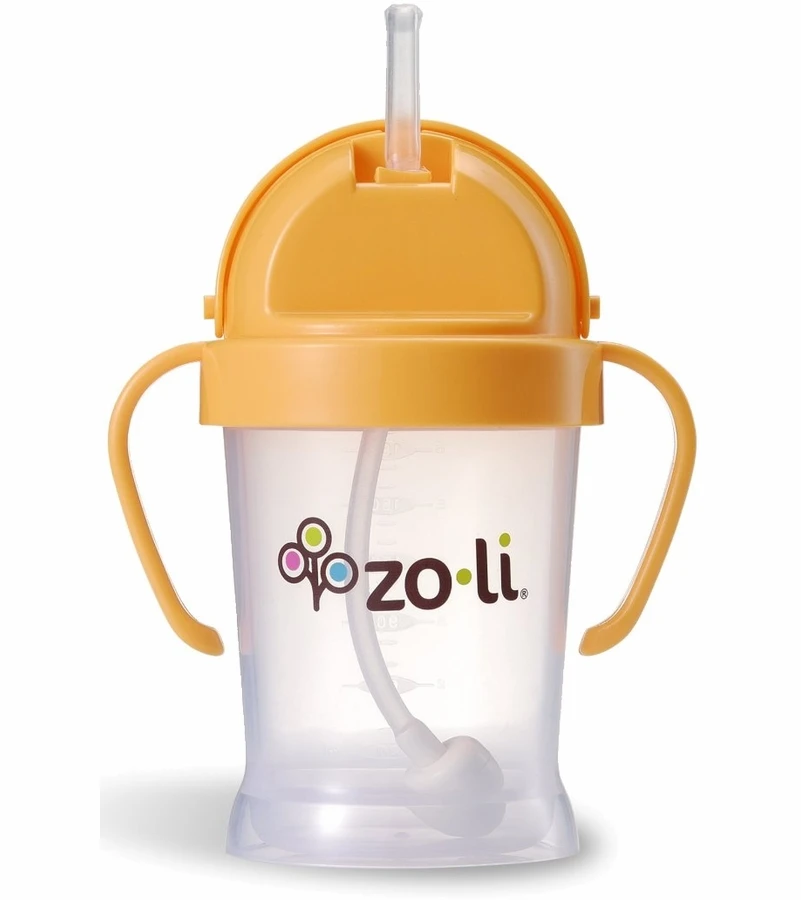 ZoLi BOT 6 Oz Straw Sippy Cup - Orange 3 ZoLi BOT 6 Oz Straw Sippy Cup - Orange